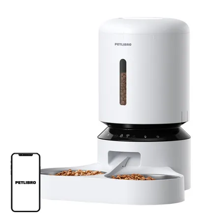 Petlibro Granary food dispenser with double bowl, Wifi, 5L(white)